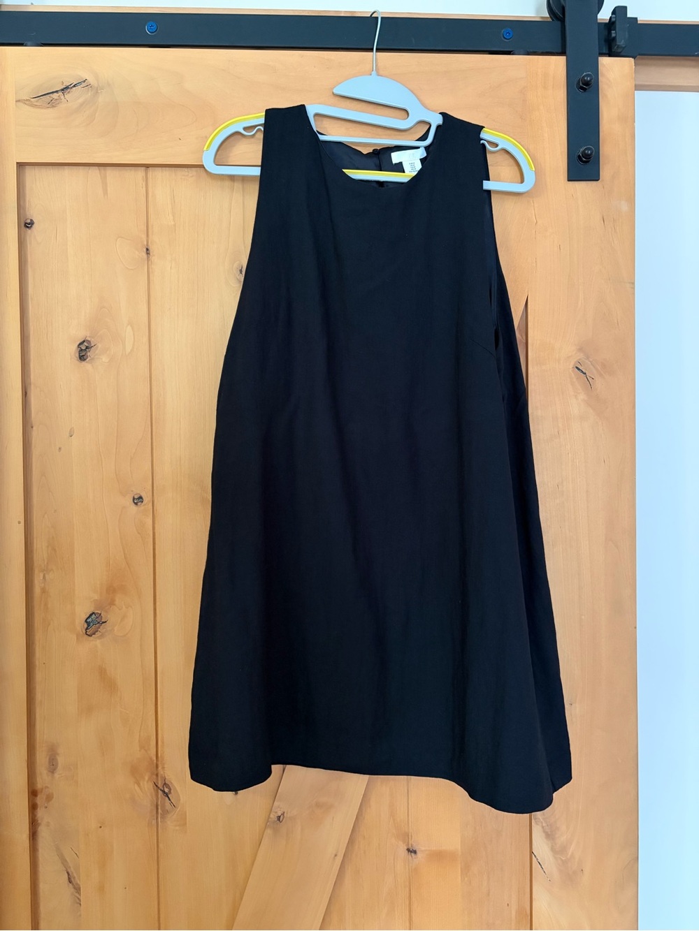 H&M Black Sleeveless A-Line Dress
